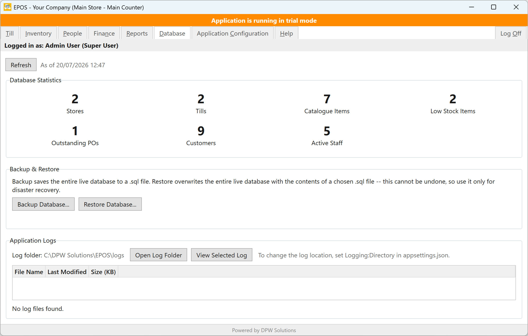 Database View